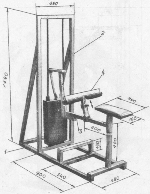 Тренажер своими руками чертежи